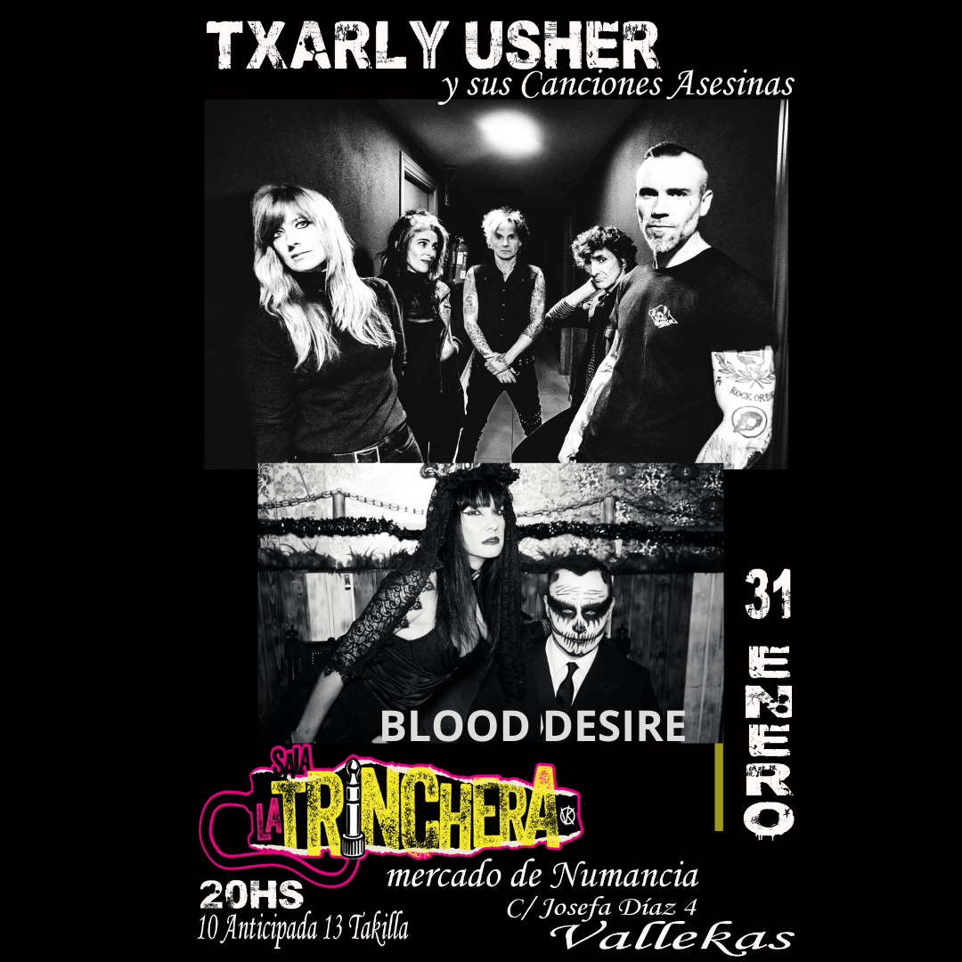 <p><strong>TXARLY USHER + BLOOD DESIRE CONCERT</strong></p>