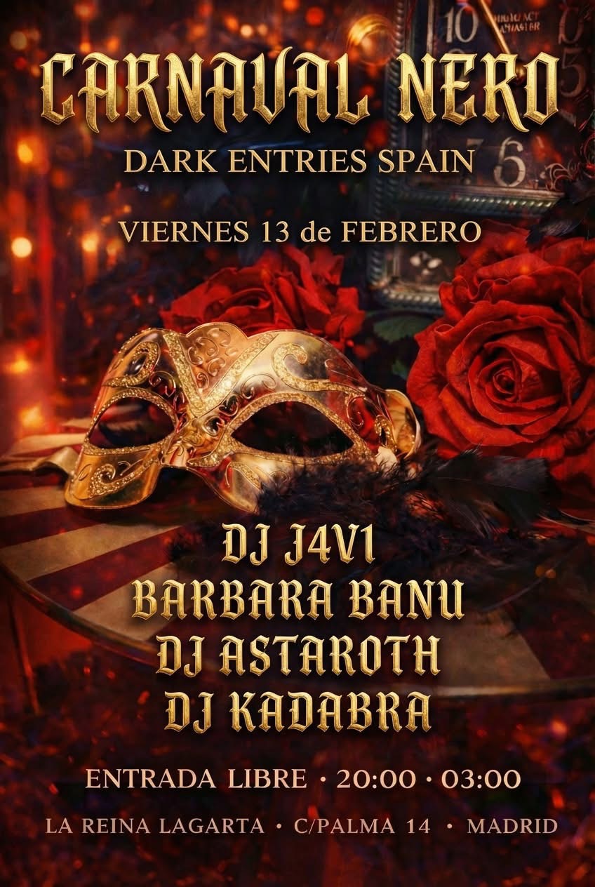<p><span style="font-family: Inter, sans-serif;">CARNAVAL NERO - DARK ENTRIES</span></p>
