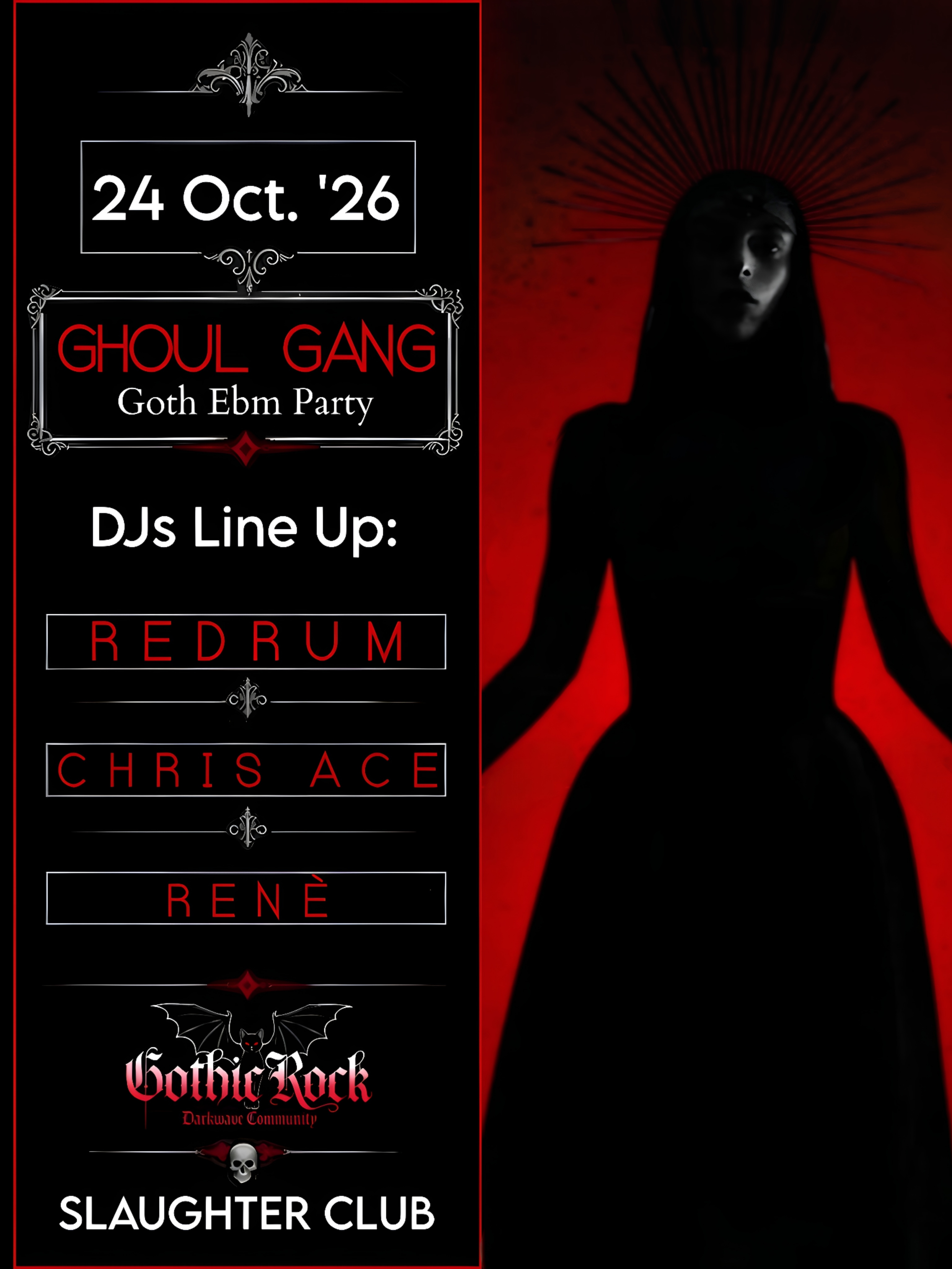 <p>๐ธ ๐๐๐ข๐จ๐ ๐๐๐ก๐ ๐ธ Goth ร Ebm ร 80's Party</p>
