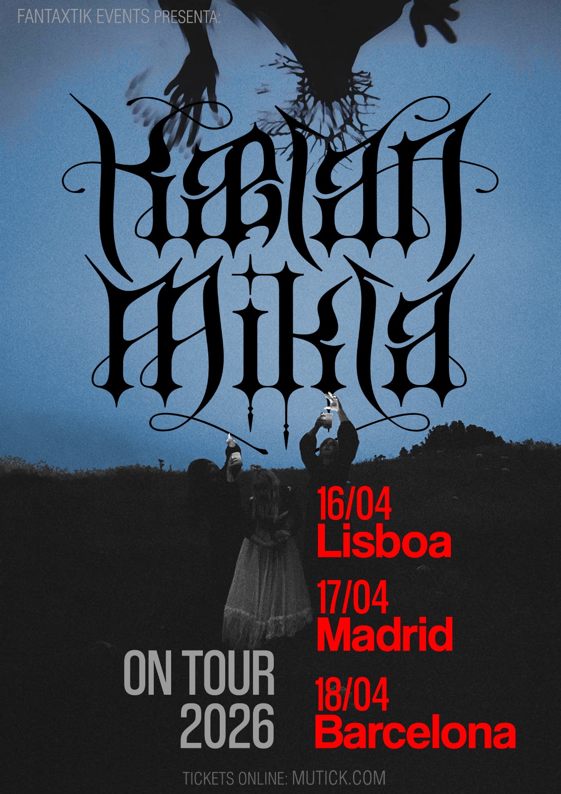 <h1><span style="font-family: Poppins, sans-serif;"><strong>KAELAN MIKLA + Dunkelwald in Madrid</strong></span><br></h1><p></p>