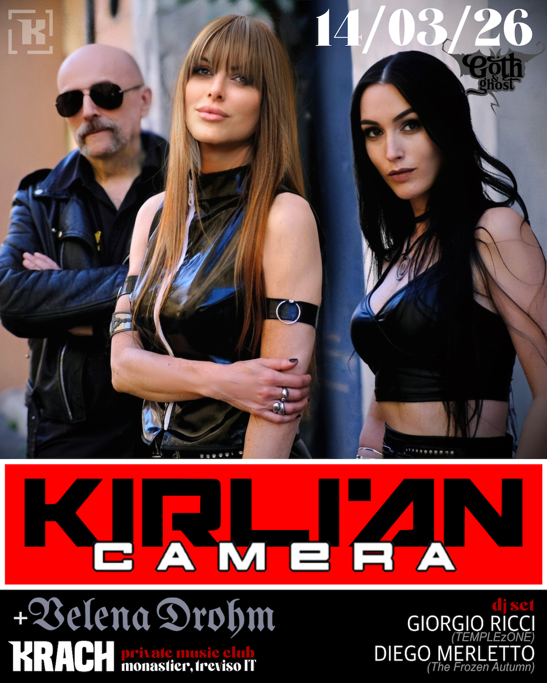 <p><span style="font-family: Inter, sans-serif;">KIRLIAN CAMERA + VELENA DROHM + Dj set by Giorgio Ricci e Diego Merletto</span></p>